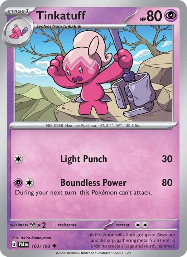 Tinkatuff – Paldea Evolved 103