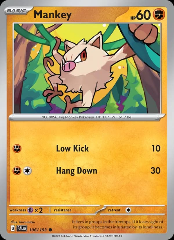 Mankey – Paldea Evolved 106