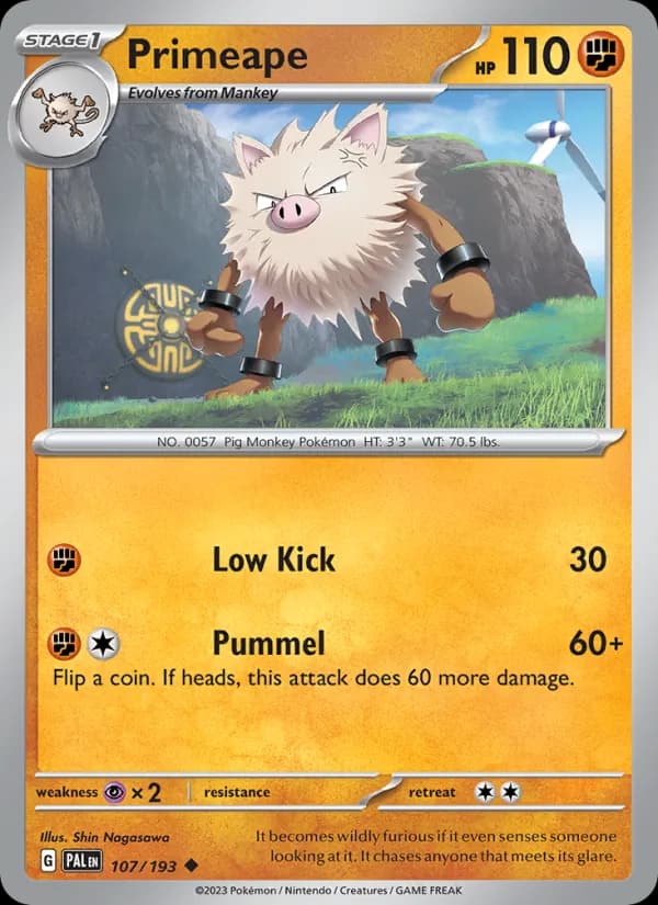 Primeape – Paldea Evolved 107