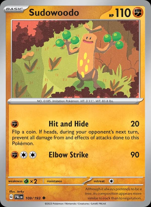 Sudowoodo – Paldea Evolved 109