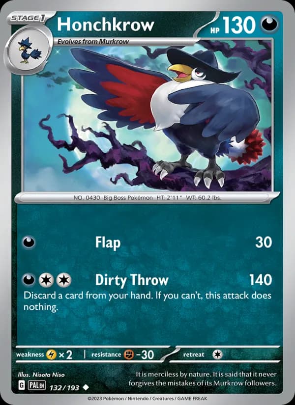 Honchkrow – Paldea Evolved 132