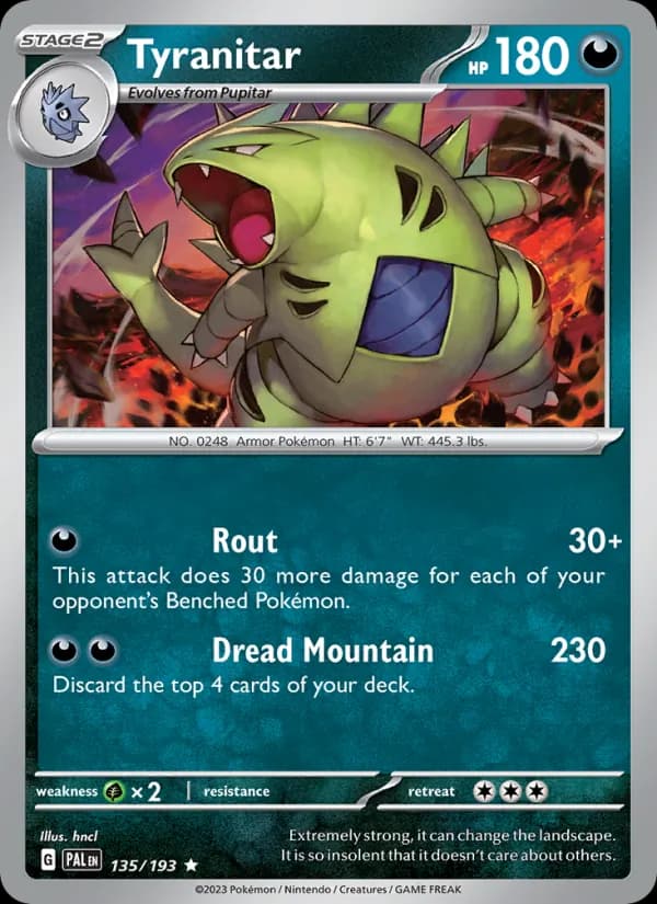 Tyranitar – Paldea Evolved 135
