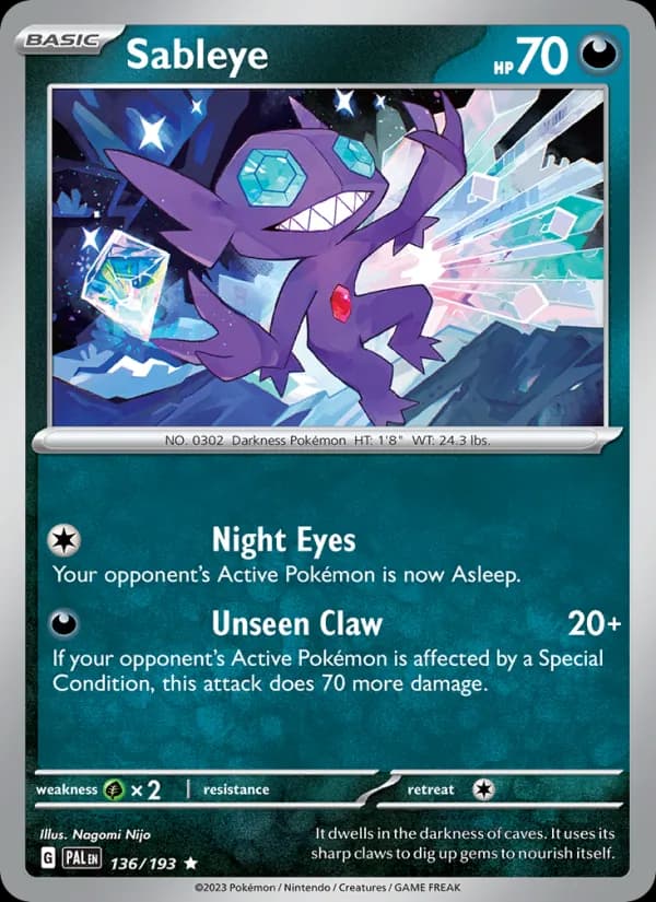 Sableye – Paldea Evolved 136