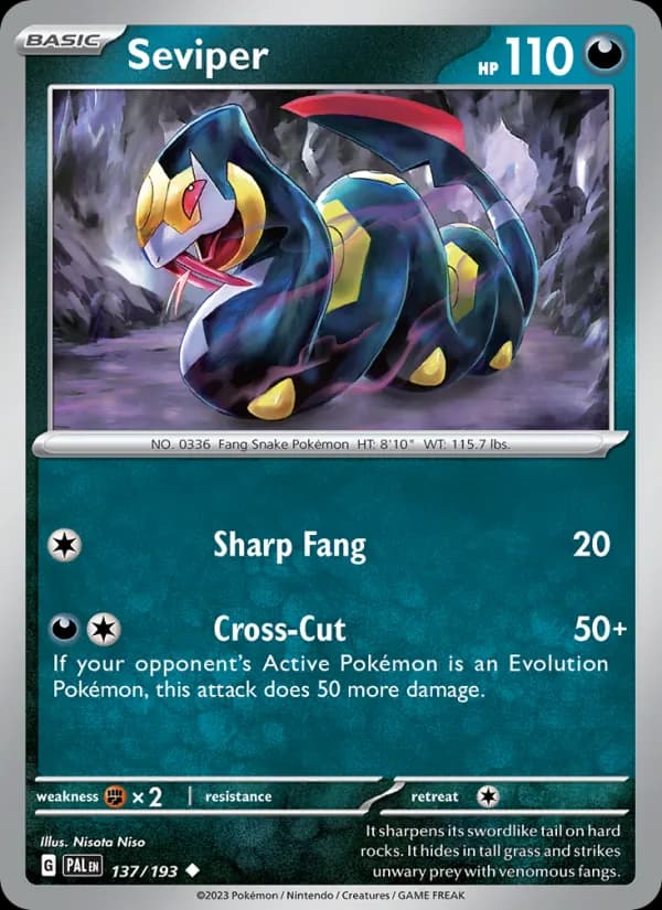Seviper – Paldea Evolved 137