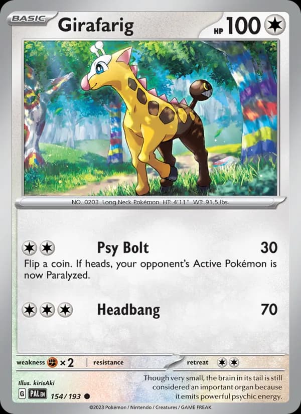 Girafarig – Paldea Evolved 154