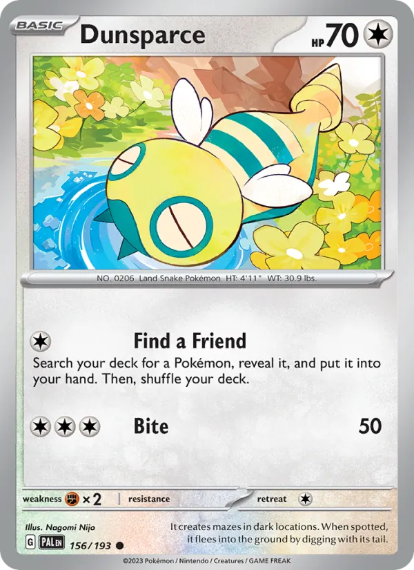 Dunsparce – Paldea Evolved 156