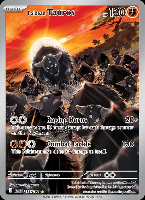 Paldean Tauros – Paldea Evolved 218