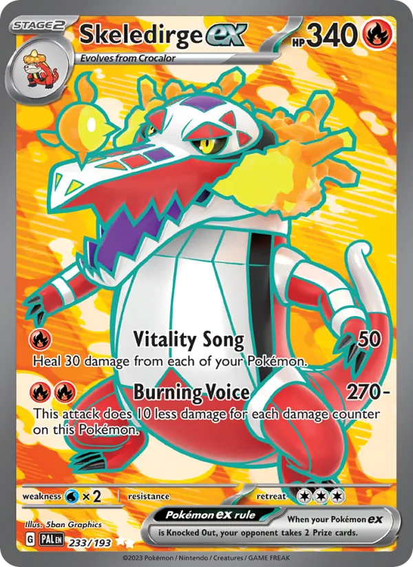Skeledirge ex – Paldea Evolved 233