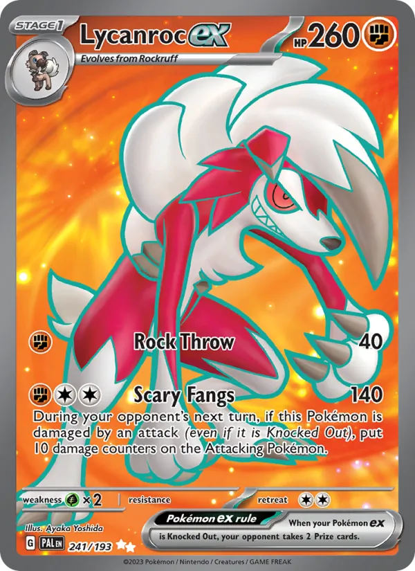 Lycanroc ex – Paldea Evolved 241