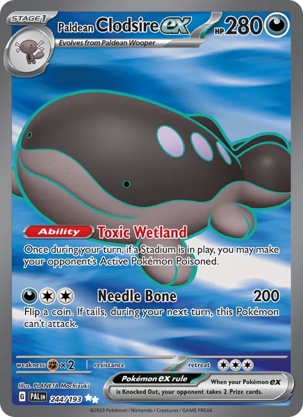 Paldean Clodsire ex – Paldea Evolved 244