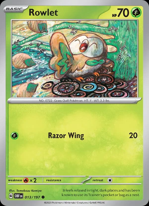 Rowlet – Obsidian Flames 013