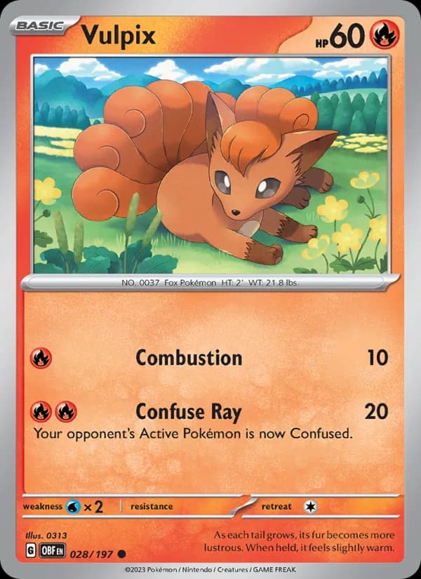 Vulpix – Obsidian Flames 028