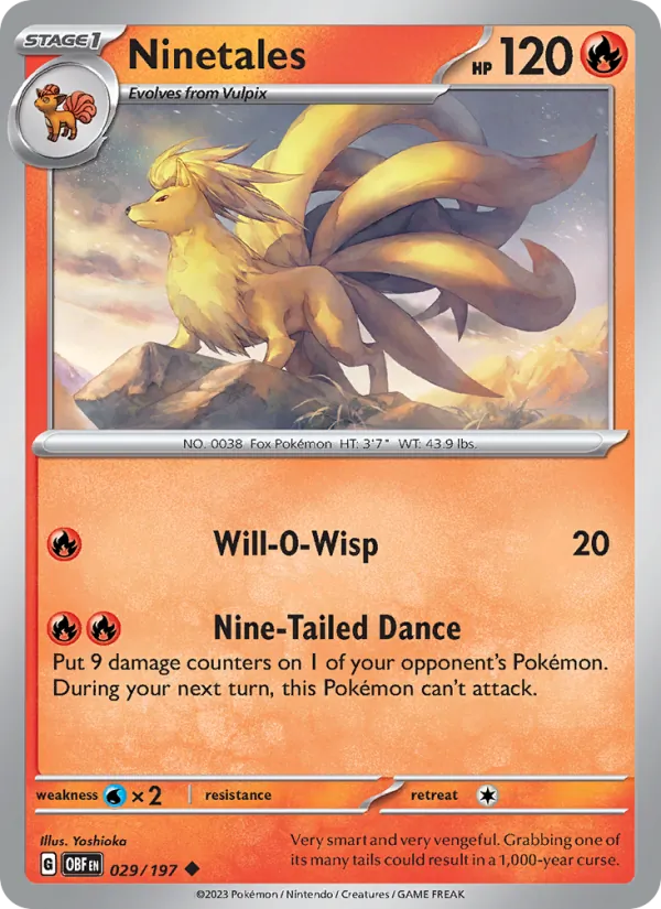Ninetales – Obsidian Flames 029