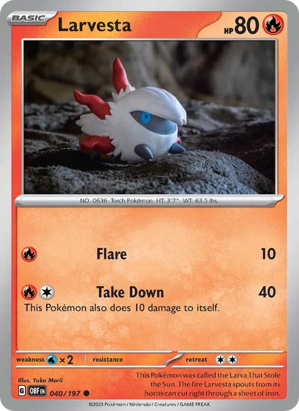 Larvesta – Obsidian Flames 040