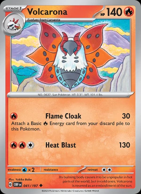 Volcarona – Obsidian Flames 041