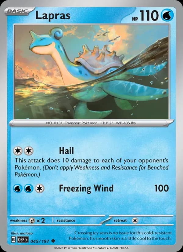 Lapras – Obsidian Flames 045