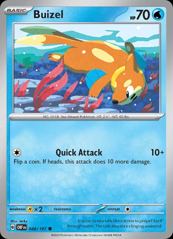 Buizel – Obsidian Flames 048