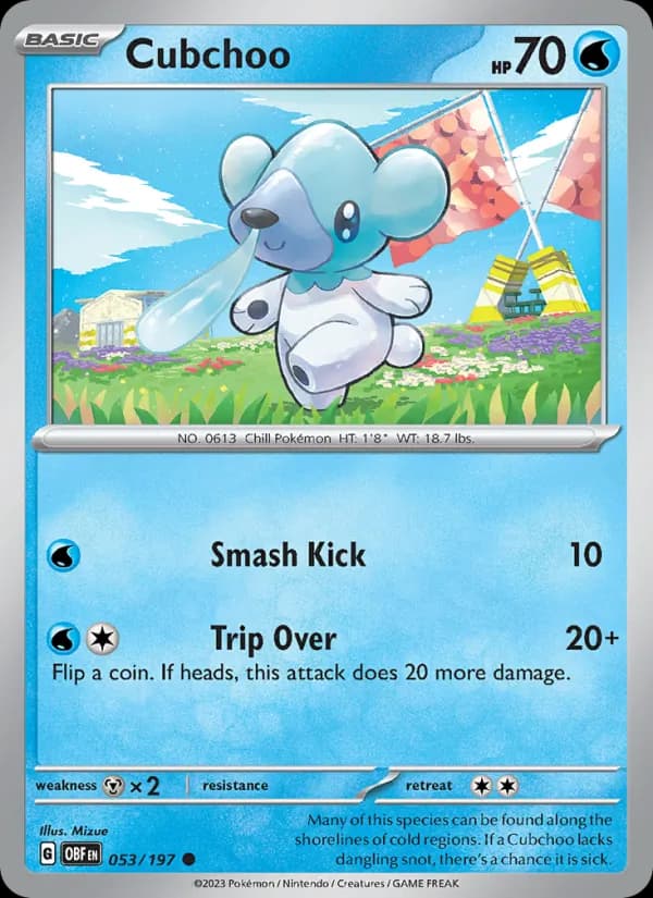 Cubchoo – Obsidian Flames 053