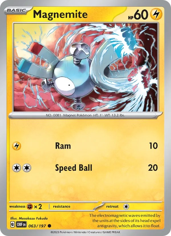 Magnemite – Obsidian Flames 063