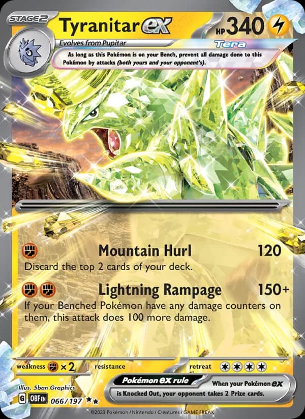 Tyranitar ex – Obsidian Flames 066