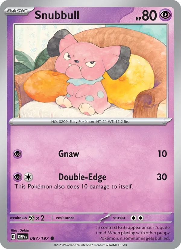Snubbull – Obsidian Flames 087