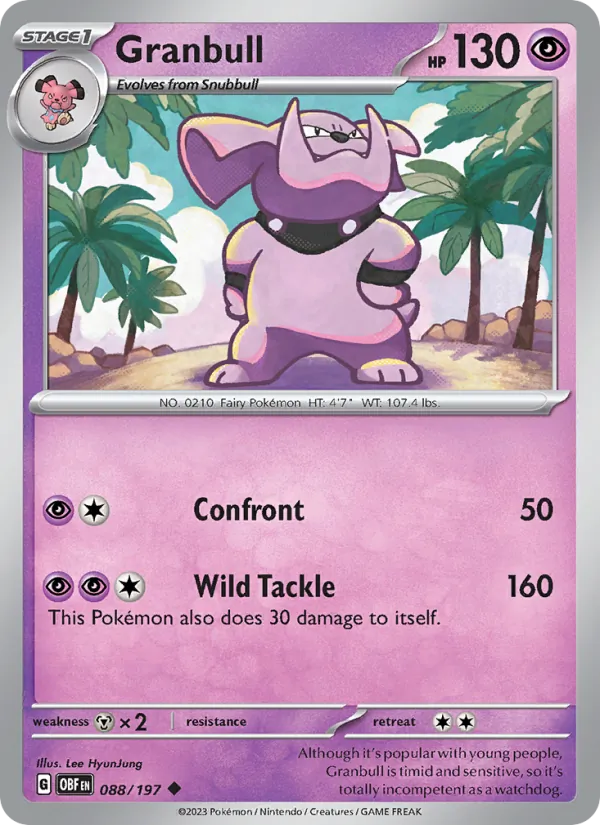 Granbull – Obsidian Flames 088