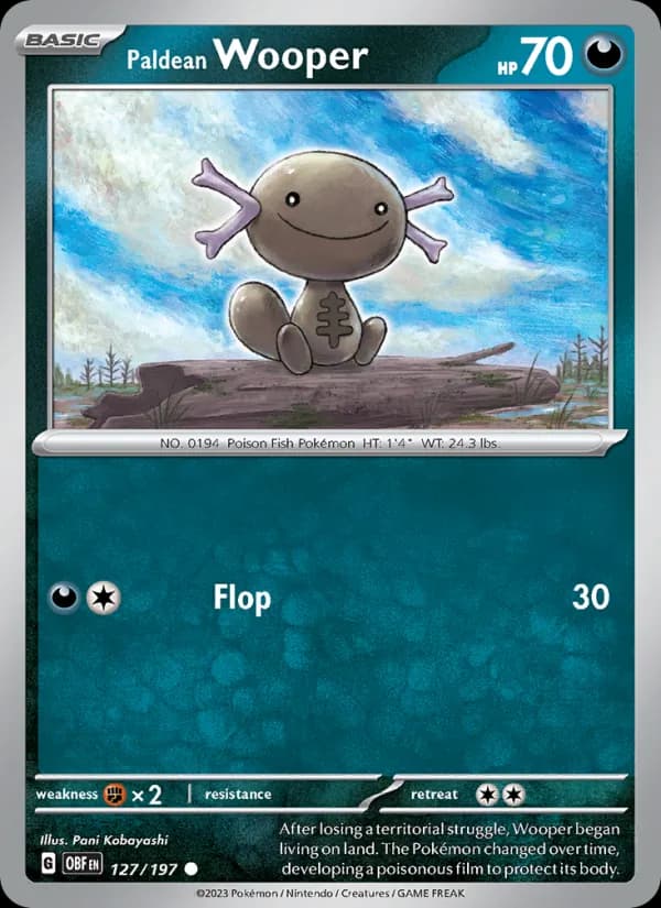 Paldean Wooper – Obsidian Flames 127