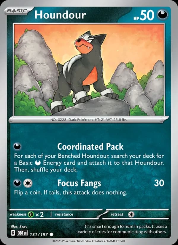 Houndour – Obsidian Flames 131