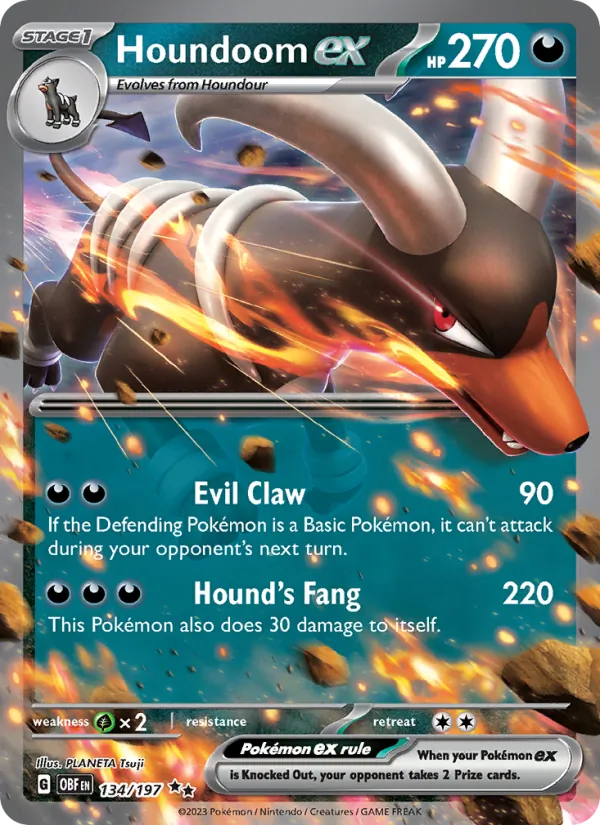 Houndoom ex – Obsidian Flames 134
