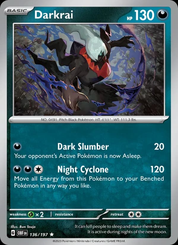 Darkrai – Obsidian Flames 136