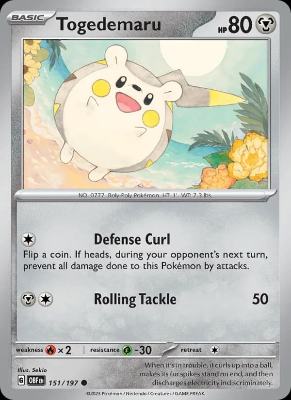 Togedemaru – Obsidian Flames 151