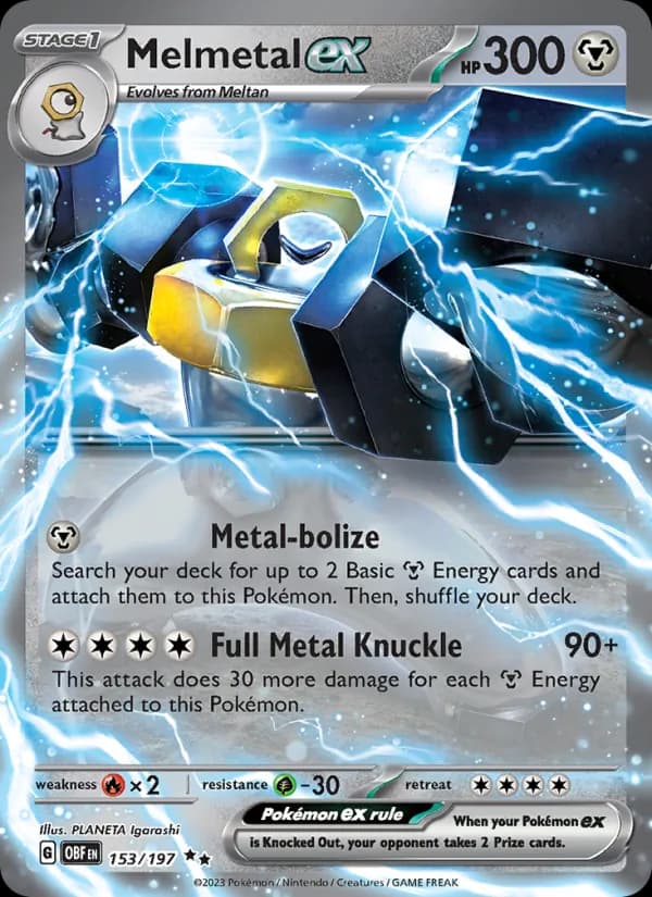 Melmetal ex – Obsidian Flames 153