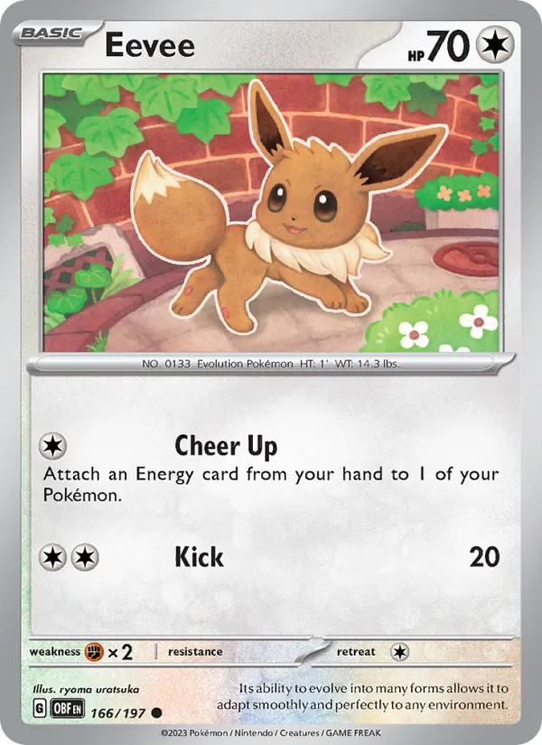 Eevee – Obsidian Flames 166
