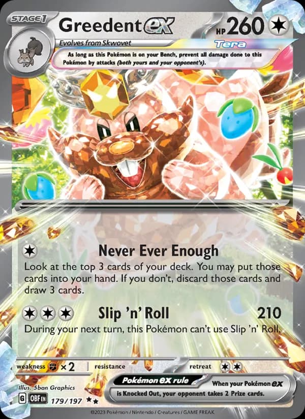 Greedent ex – Obsidian Flames 179