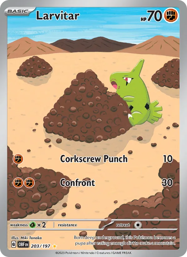 Larvitar – Obsidian Flames 203