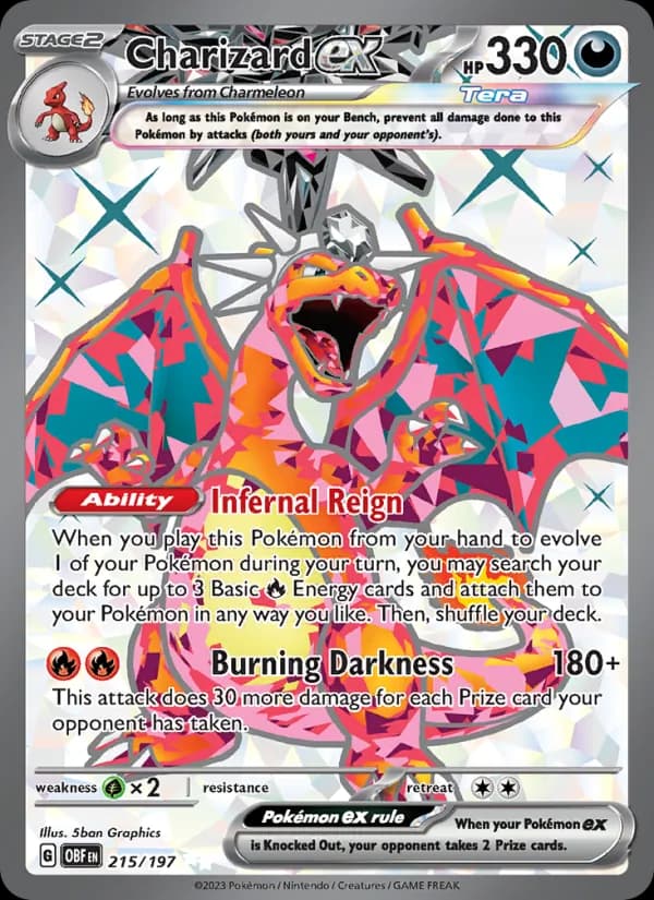Charizard ex – Obsidian Flames 215