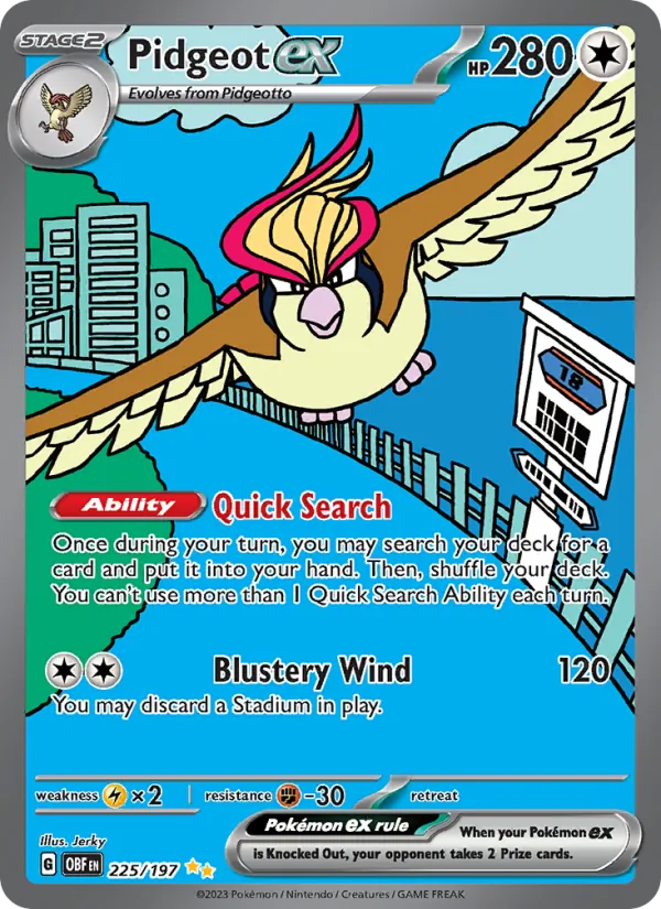 Pidgeot ex – Obsidian Flames 225