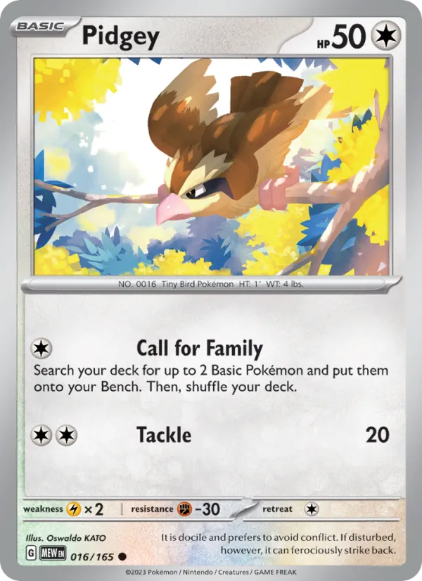 Pidgey – 151 016