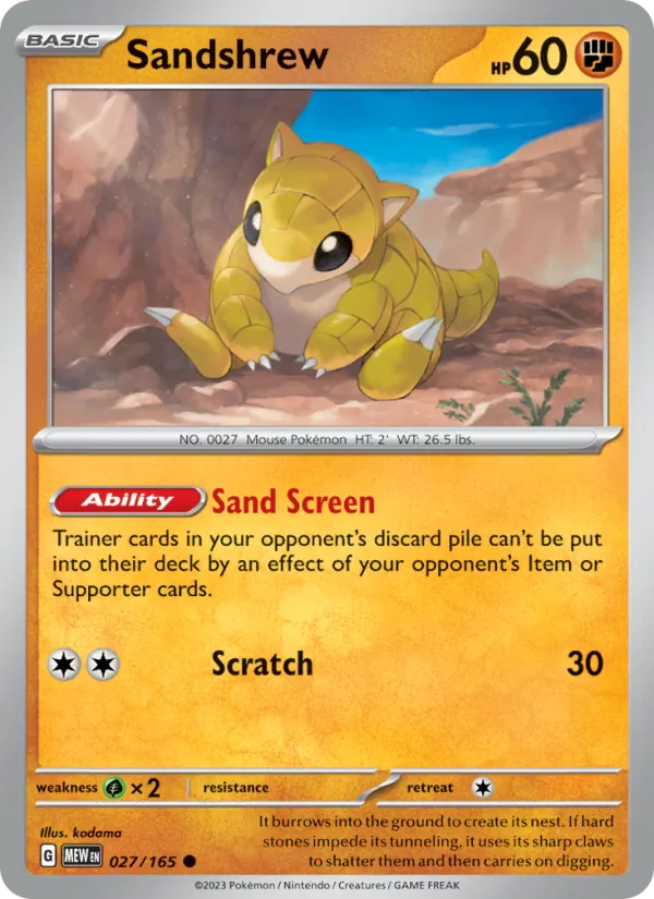 Sandshrew – 151 027