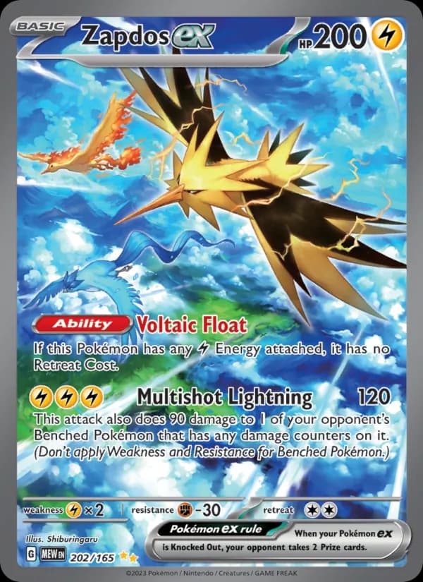 Zapdos ex – 151 202