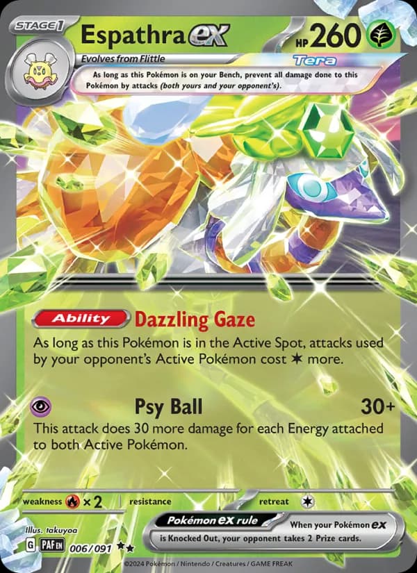 Espathra ex – Paldean Fates 006