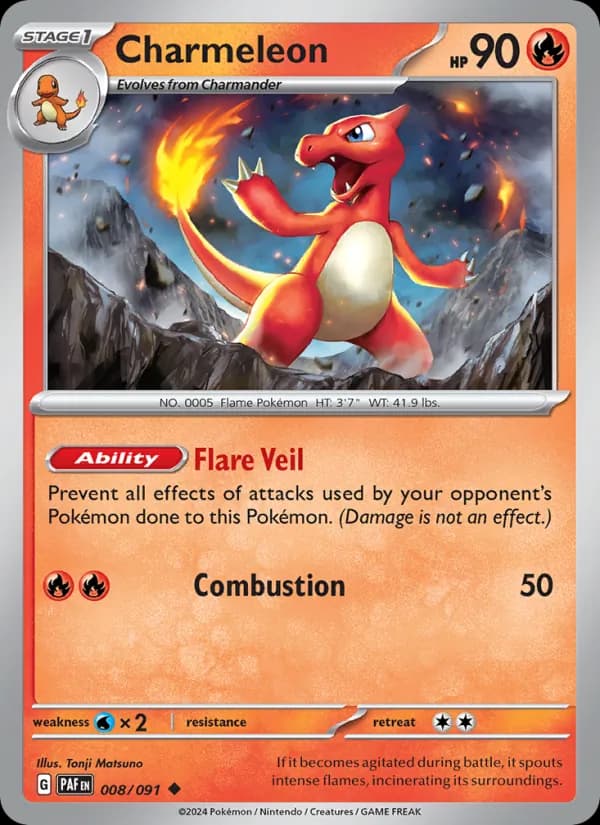Charmeleon – Paldean Fates 008