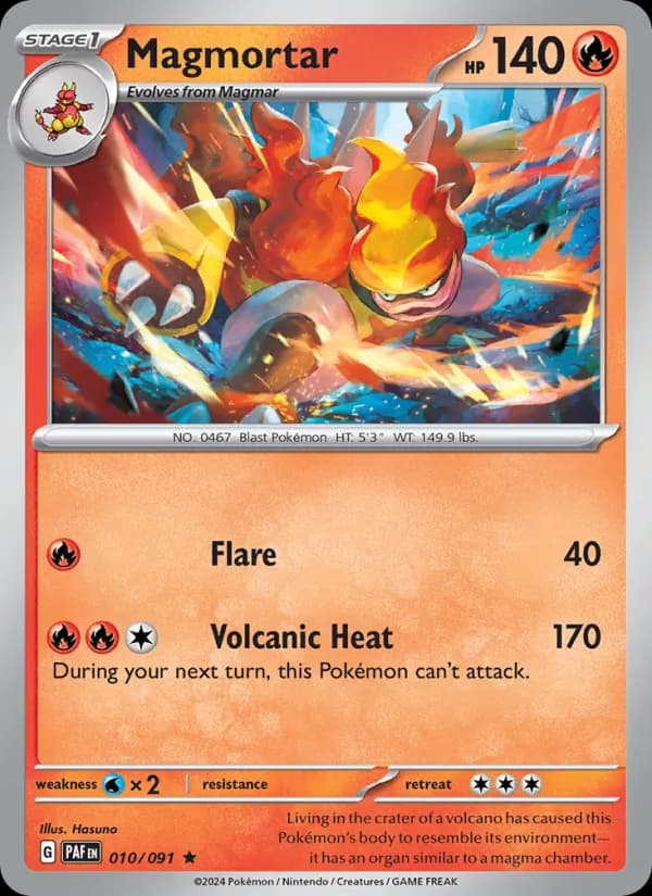 Magmortar – Paldean Fates 010