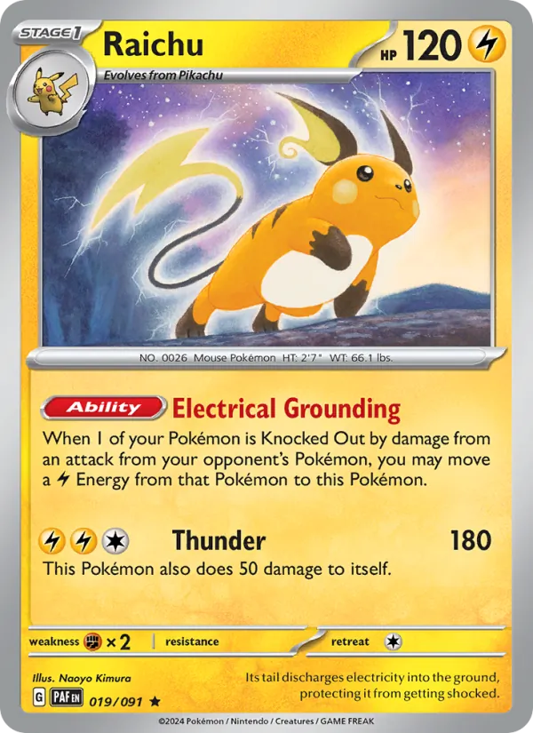 Raichu – Paldean Fates 019