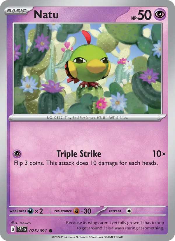 Natu – Paldean Fates 025