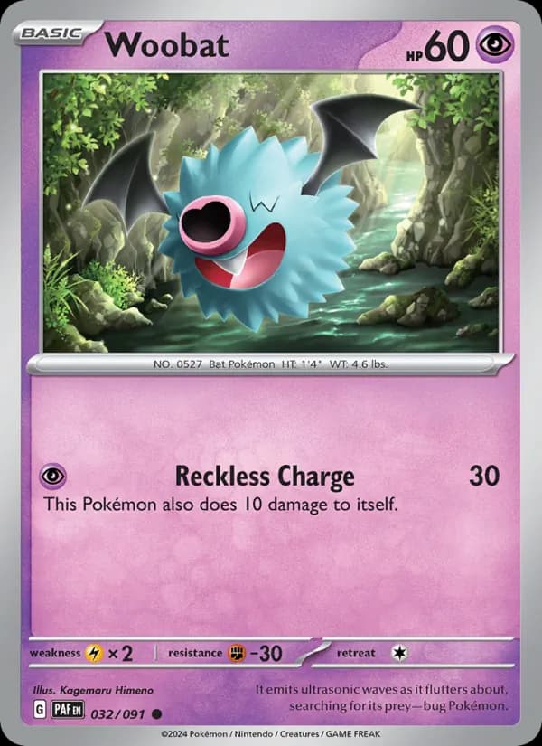 Woobat – Paldean Fates 032