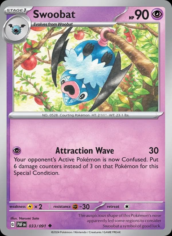 Swoobat – Paldean Fates 033