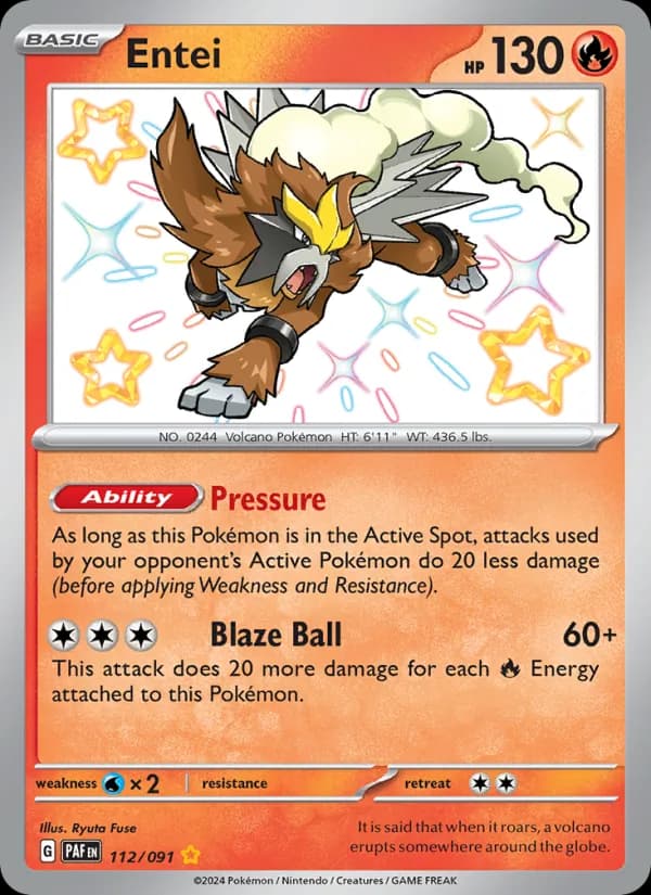 Entei – Paldean Fates 112