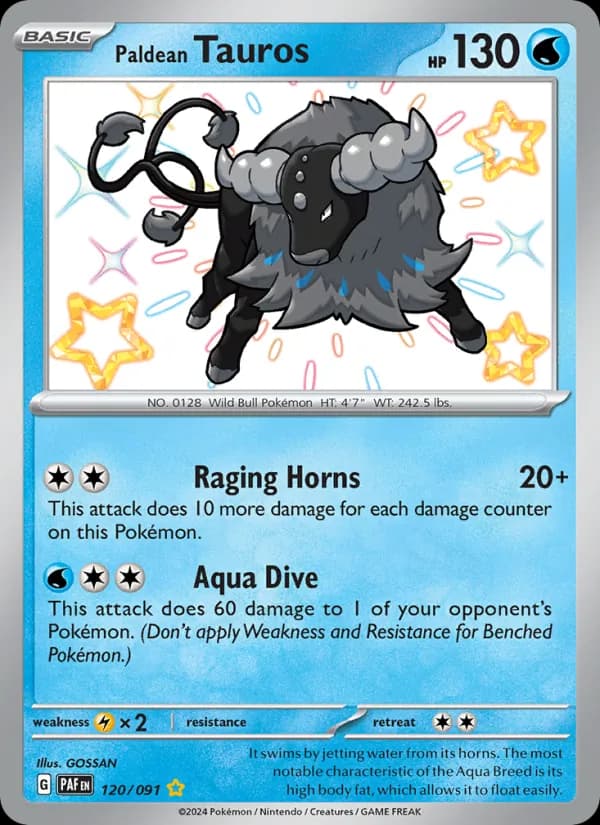 Paldean Tauros – Paldean Fates 120
