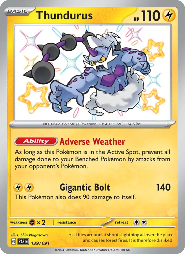 Thundurus – Paldean Fates 139